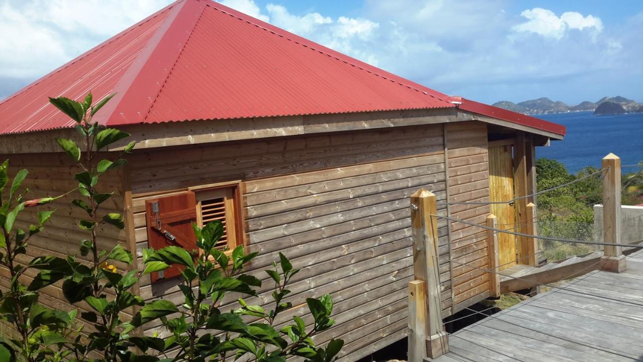 Terre-de-Bas Ti Kaz Anoli Cottage En Bois Avec Vue Sur La Baie מראה חיצוני תמונה