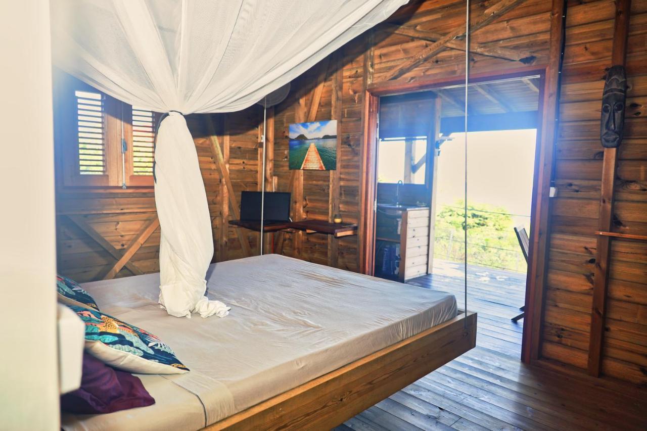 Terre-de-Bas Ti Kaz Anoli Cottage En Bois Avec Vue Sur La Baie מראה חיצוני תמונה