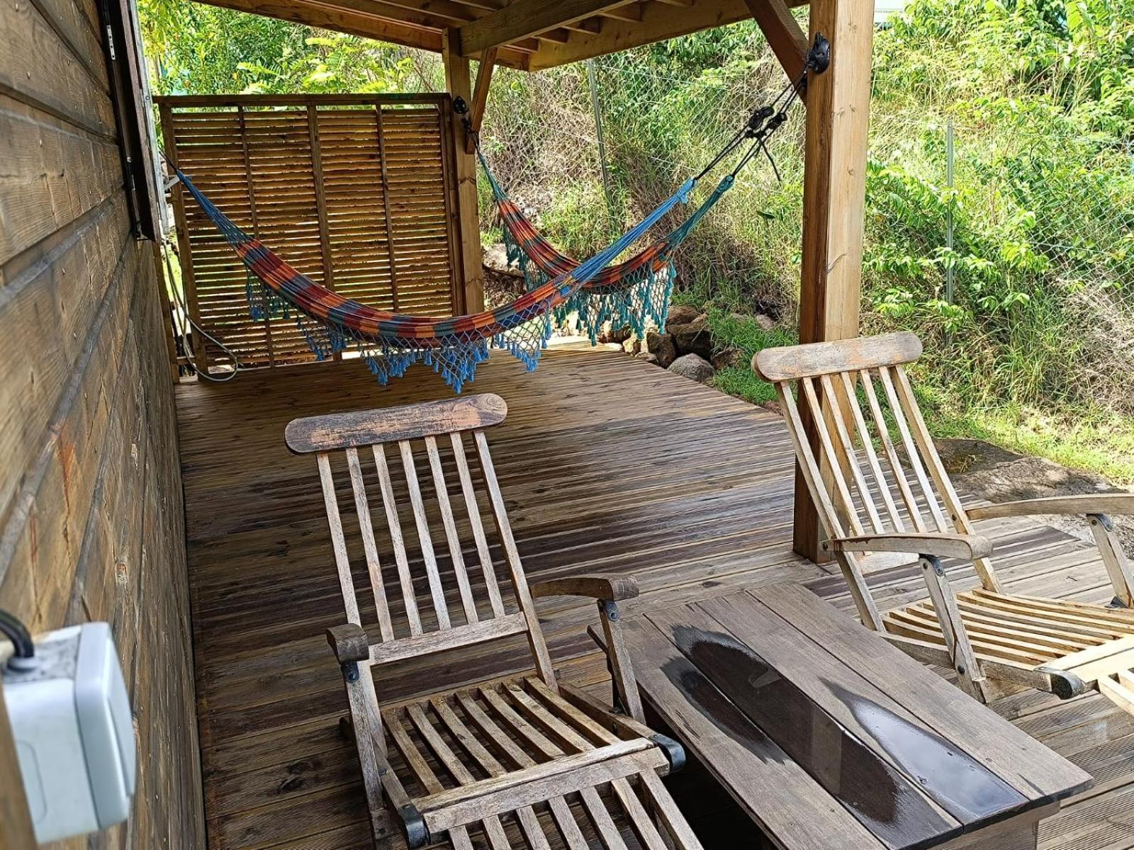 Terre-de-Bas Ti Kaz Anoli Cottage En Bois Avec Vue Sur La Baie מראה חיצוני תמונה