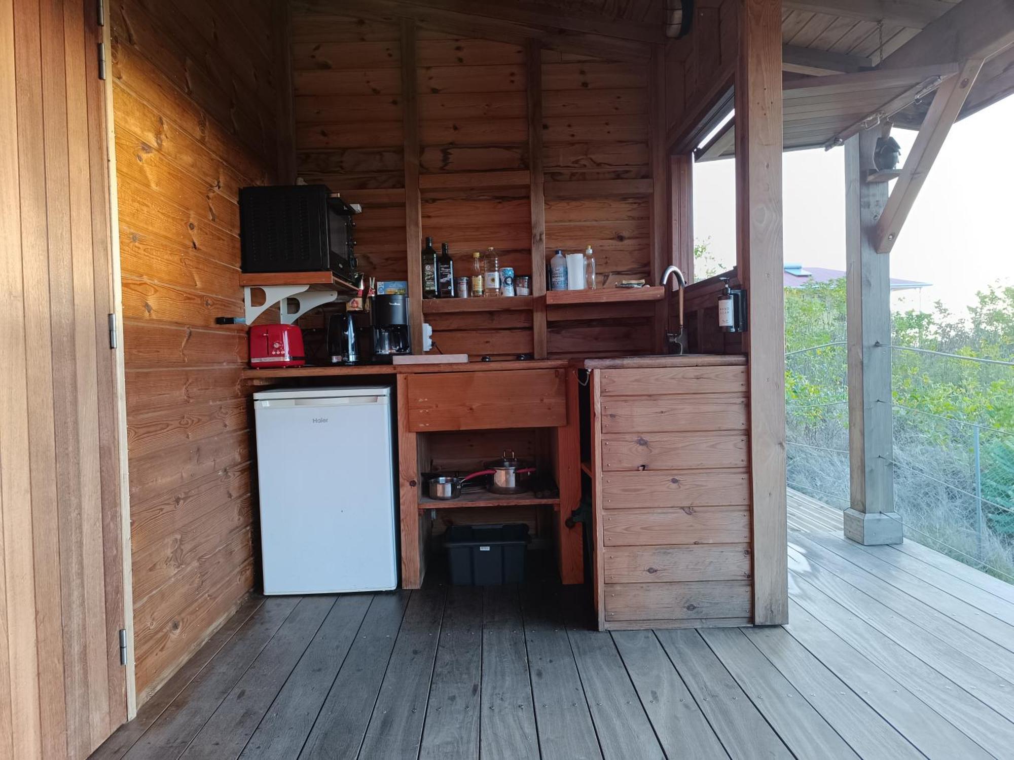 Terre-de-Bas Ti Kaz Anoli Cottage En Bois Avec Vue Sur La Baie מראה חיצוני תמונה